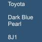 Preview: Toyota, Dark Blue Pearl, 8J1.